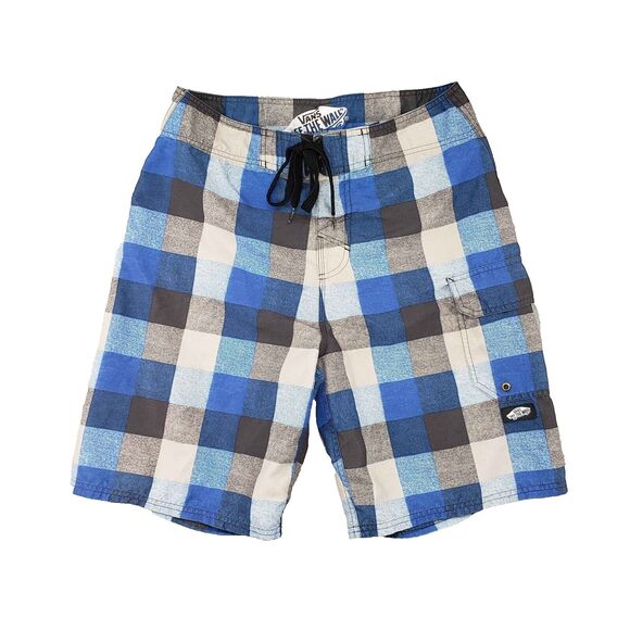 VANS Other - Vans Off The Wall Board Shorts Mens 32 Blue Plaid Skater 00s y2k Surf Cargo